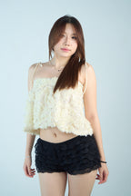 White Glitter 2-in-1 Top/Skirt