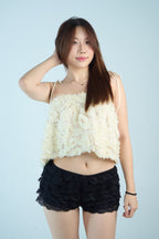 White Glitter 2-in-1 Top/Skirt