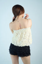 White Glitter 2-in-1 Top/Skirt