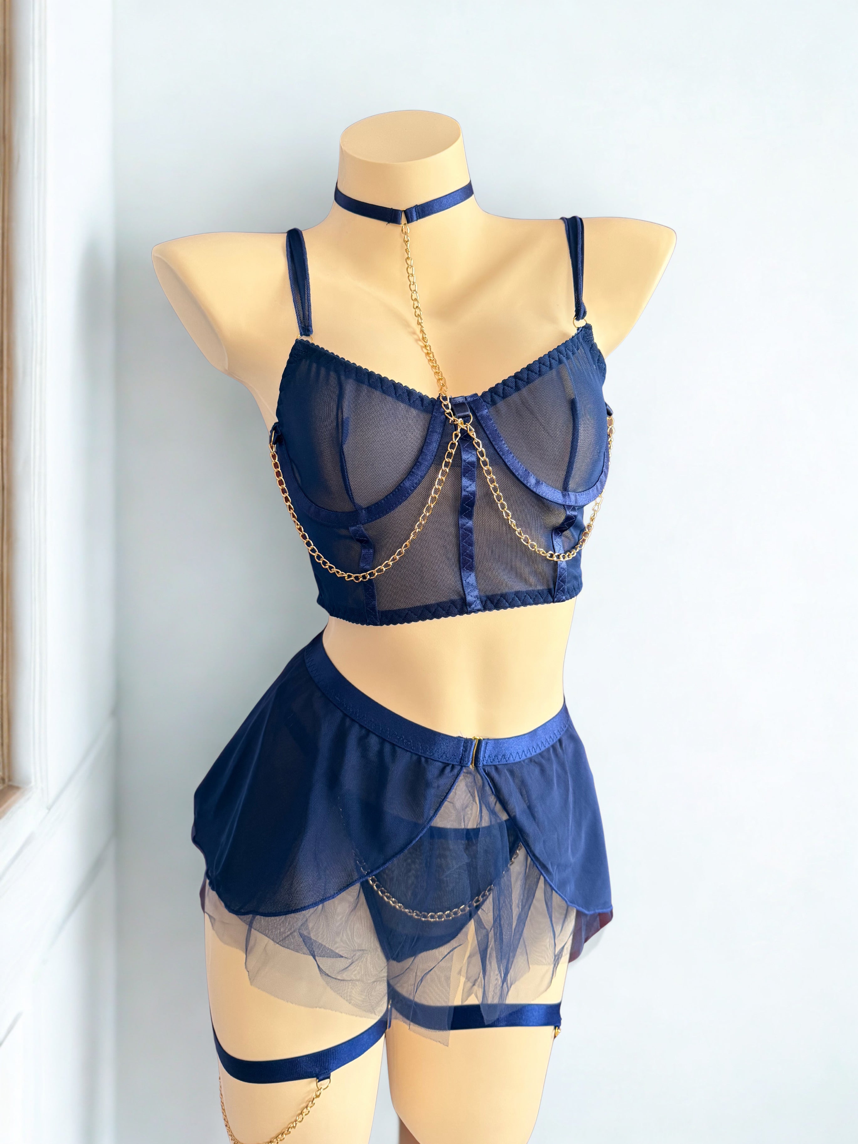 Blue Ethereal Pulse Five-Piece Set