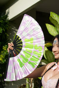 Stay Trippy Reflective Hand Fan