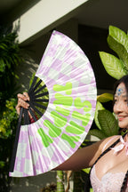 Stay Trippy Reflective Hand Fan