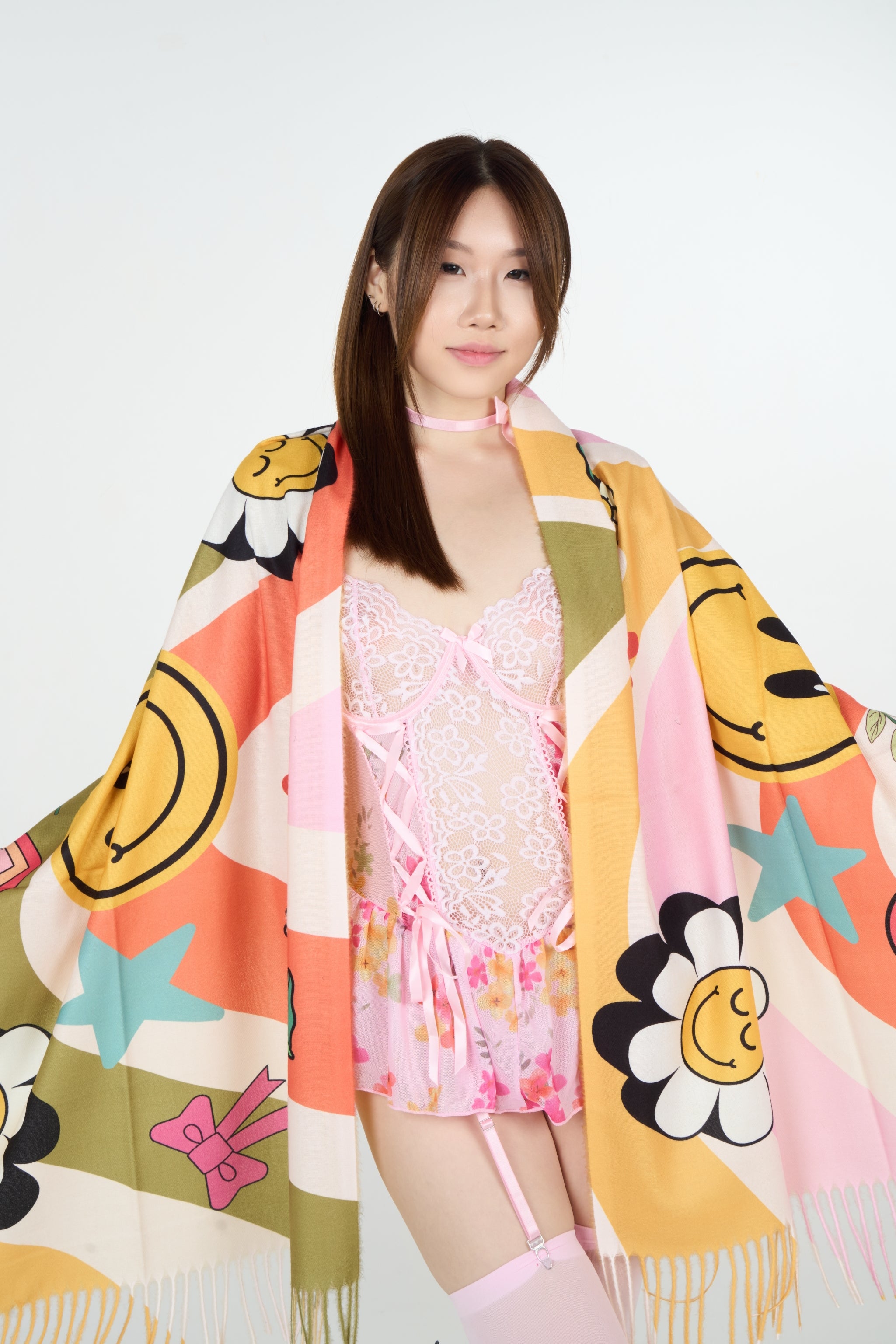 Sweet Smiley Pashmina