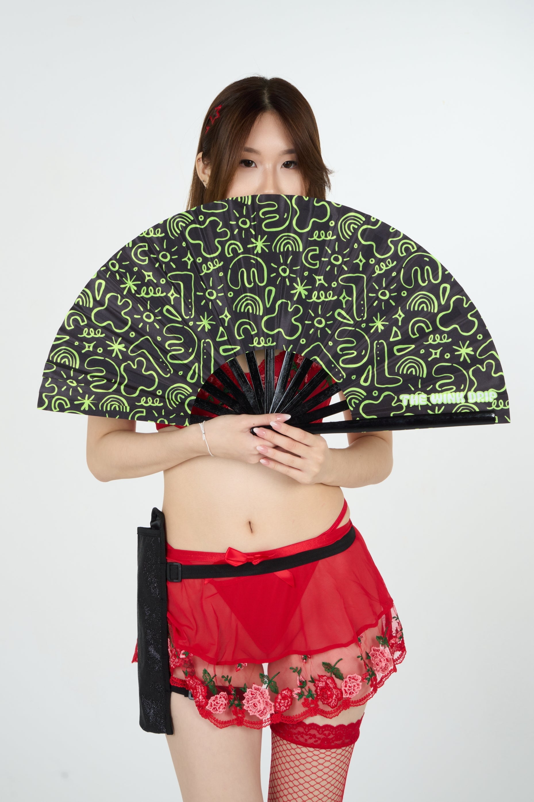 Simply Scribbling Reflective Hand Fan